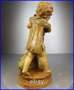 1880/1900 Laure Martin Statue Sculpture Epoque Art Nouveau Terre Cuite Enfants