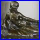 1900-A-Foretay-Rare-Grd-Statue-Sculpture-Art-Nouveau-deco-Bronze-Femme-Nue-Singe-01-oa