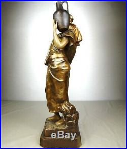 1900 Goldscheider Statue Sculpture Art Nouveau Deco Terre Cuite Femme Orientale