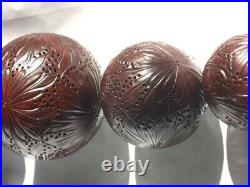 2 Boules d'ambre Diffuseurs de parfums / 2 amber balls 7.5 cm 11 cm