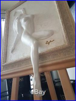3D 4D Handmade Sculpture Peinture Image Cadre Femme Mural Art Statue