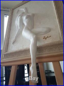 3D 4D Handmade Sculpture Peinture Image Cadre Femme Mural Art Statue