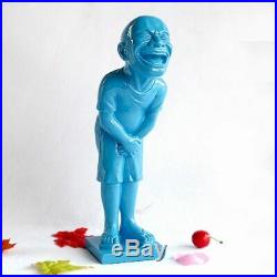 Abstract Laughing Sculpture Figure Arts Minjun Yue Resin Crafts Creative Simple