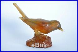 Ancien oiseau Pâte de verre Amalric Walter Art Nouveau Jugendstil Bird sculpture