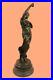 Antique-Style-Francais-J-La-Bronze-Marbre-Art-Deco-Nouveau-Sculpture-Maiden-01-wt