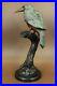 Art-Deco-Collectionneur-Numerotee-Edition-Colibri-Oiseau-Bronze-Sculpture-Statue-01-vu