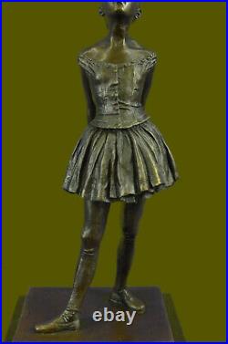 Art Déco Nouveau Ballerine Danseuse Bronze Sculpture Figurine Par Degas Artwork