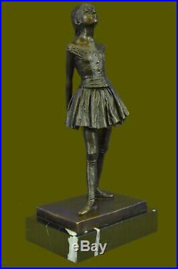Art Déco Nouveau Ballerine Danseuse Classique Bronze Sculpture Figurine By Degas