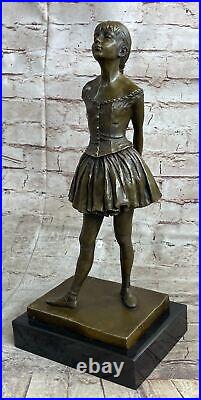 Art Déco Nouveau Ballerine Danseuse Classique Bronze Sculpture Par Degas Art Nr