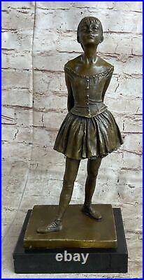 Art Déco Nouveau Ballerine Danseuse Classique Bronze Sculpture Par Degas Art Nr