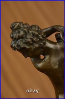 Art Déco / Nouveau Érotique Danseuse Par Segar Main Fabriqué Classique Bronze