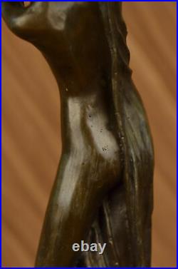 Art Déco / Nouveau Érotique Danseuse Par Segar Main Fabriqué Classique Bronze