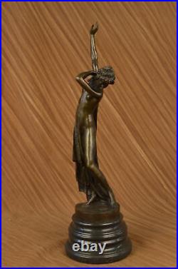 Art Déco / Nouveau Érotique Danseuse Par Segar Main Fabriqué Classique en Bronze