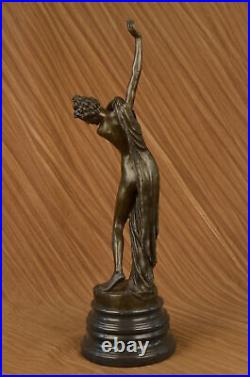 Art Déco / Nouveau Érotique Danseuse Par Segar Main Fabriqué Classique en Bronze