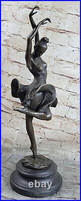 Art Déco / Nouveau Espagnol Danseuse Par Degas Bronze Sculpture Figurine