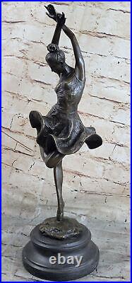 Art Déco / Nouveau Espagnol Danseuse Par Degas Bronze Sculpture Figurine