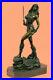 Art-Deco-Nouveau-Femelle-Femme-Amazon-Warrior-Bronze-Sculpture-Lost-Cire-01-epyh