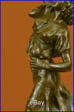 Art Déco Nouveau Fonte Bacchus Déesse de Vin Bronze Sculpture Figurine Solde