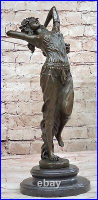 Art Déco / Nouveau Fonte Gypsy Danseuse Bronze Sculpture Statue Art
