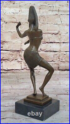 Art Déco Nouveau Fonte Hommage À Chiparus Érotique Danseuse Bronze Sculpture Nr