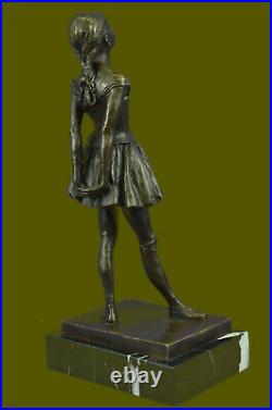 Art Déco Nouveau Prima Ballerine Danseuse Bronze Sculpture Figurine Par Degas