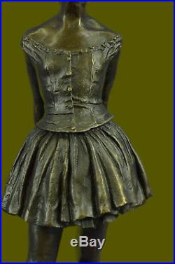 Art Déco Nouveau Prima Ballerine Danseuse Bronze Sculpture Figurine par Degas