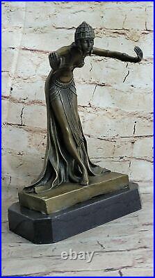 Art Déco Russe Danseurs Bronze Statue Demetre Chiparus Nouveau Sculpture Art Nr