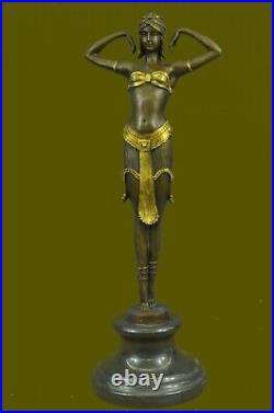 Art Nouveau Collectionneur de Chair Dancer Par Chiparus Bronze Sculpture Solde