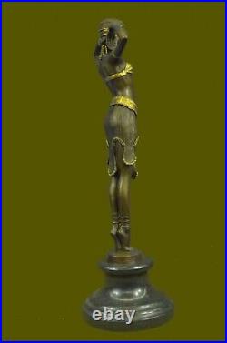 Art Nouveau Collectionneur de Chair Dancer Par Chiparus Bronze Sculpture Solde