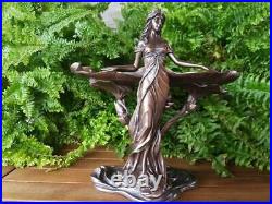 Art Nouveau Femme Debout Sculpture Stand Dames Figurines Décor Folk Figure