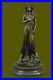 Art-Nouveau-Fonte-Terre-Deesse-Bronze-Sculpture-Marbre-Base-Figurine-01-cnuf
