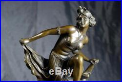 Art Nouveau Magnifique sculpture signée Gory bronze envoi gratuit