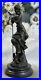 Art-Nouveau-Sexy-Maiden-Tenant-Fleur-Rose-En-Jardin-Bronze-Sculpture-Statue-01-letu