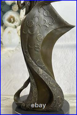 Art Nouveau Signé Kassin Mode Dancer Créateur Bronze Sculpture Décoration
