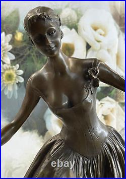 Ballerine Bronze Sculpture Style Art Nouveau Deco Figurine Statue Maison Ouvre