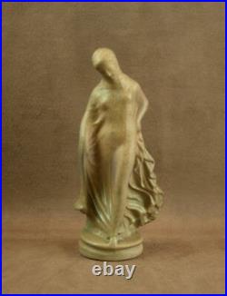 Belle Céramique Sculpture Femme Danseuse Tanagra Gres Art Nouveau