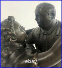 Botero Bronze Sculpture Statue Dansant Couple Figurine Art Artwork