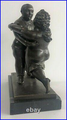 Botero Bronze Sculpture Statue Dansant Couple Figurine Art Artwork