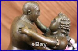Botero Bronze Sculpture Statue Dansant Couple Figurine Art Marbre Artwork
