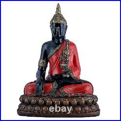 Bouddha Statue Dhyani Mudra Figurine Fengshui Priant Assis Sculpture pour Maison