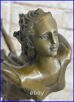 Bronze Art Déco Danseuse Figurine Signée Degas Français Nouveau Fonte Figurine