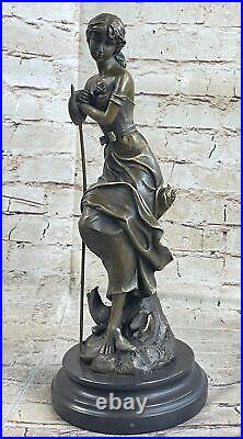 Bronze Sculpture Affaire Dreaming Par Auguste Moreau Art Déco Nouveau Statue