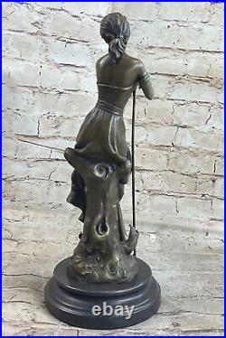 Bronze Sculpture Affaire Dreaming Par Auguste Moreau Art Déco Nouveau Statue