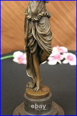 Bronze Sculpture Fonte Musicien Flûte Lecteur Style Art Nouveau Figurine Solde