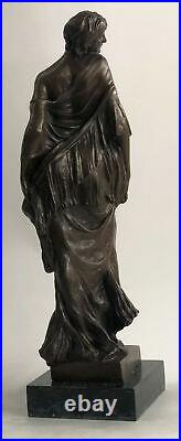 Bronze Sculpture Statue Superbe Art Nouveau Sexy Maiden Figurine Cadeau