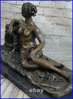 Bronze Sculpture Style Art Nouveau Nu Femme Par Canova Doré Masterpiece