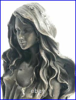 Bronze Statue Sculpture Sexy Lady Art Nouveau Déco Lost Cire Home Décor Figurine