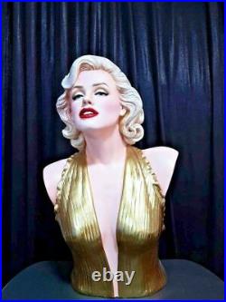 Buste de statue grandeur nature Marilyn Monroe Finet Sculpture Arts