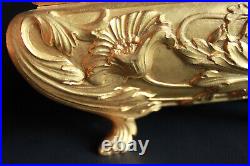 Charles Emile Jonchery (1873-1937) Magnifique coffret bronze doré art nouveau