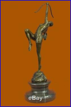 Chasseresse Diana Art Nouveau Musée Bronze Sculpture Statue Figurine Figurine T